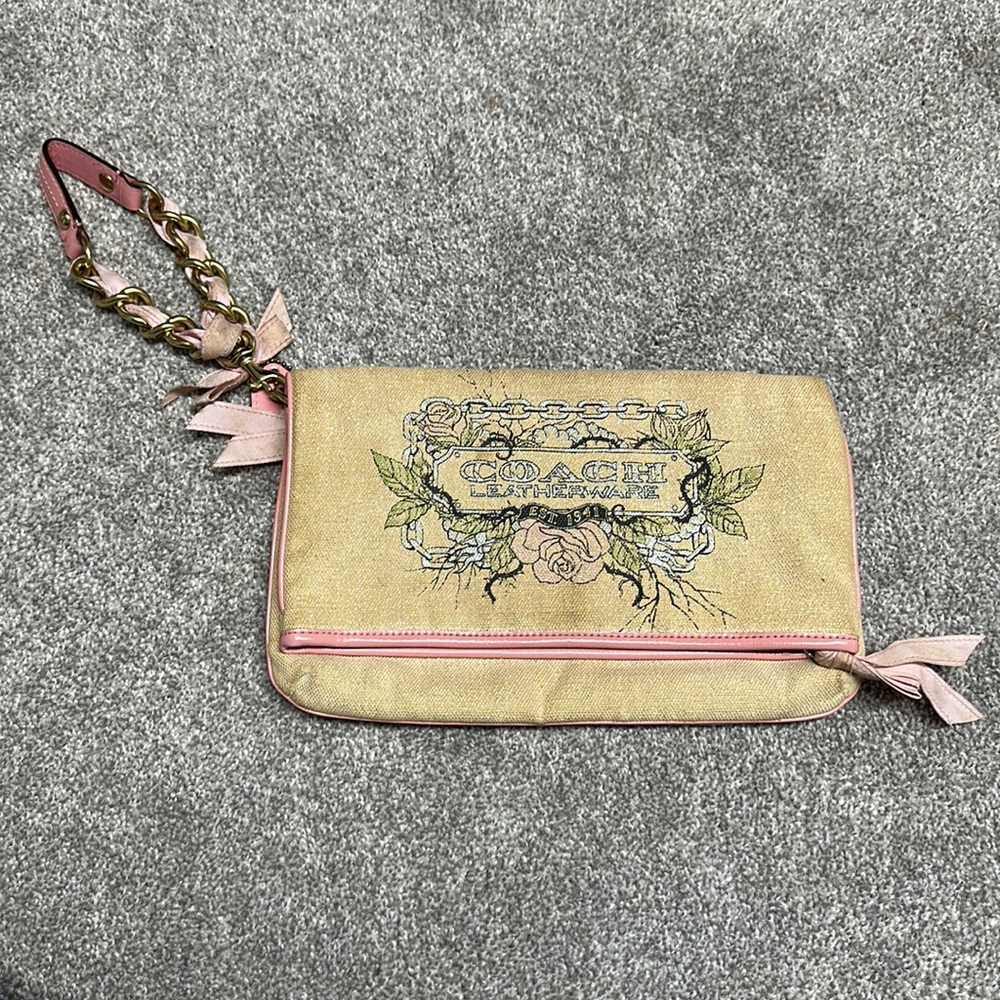 Large coach wristlet
